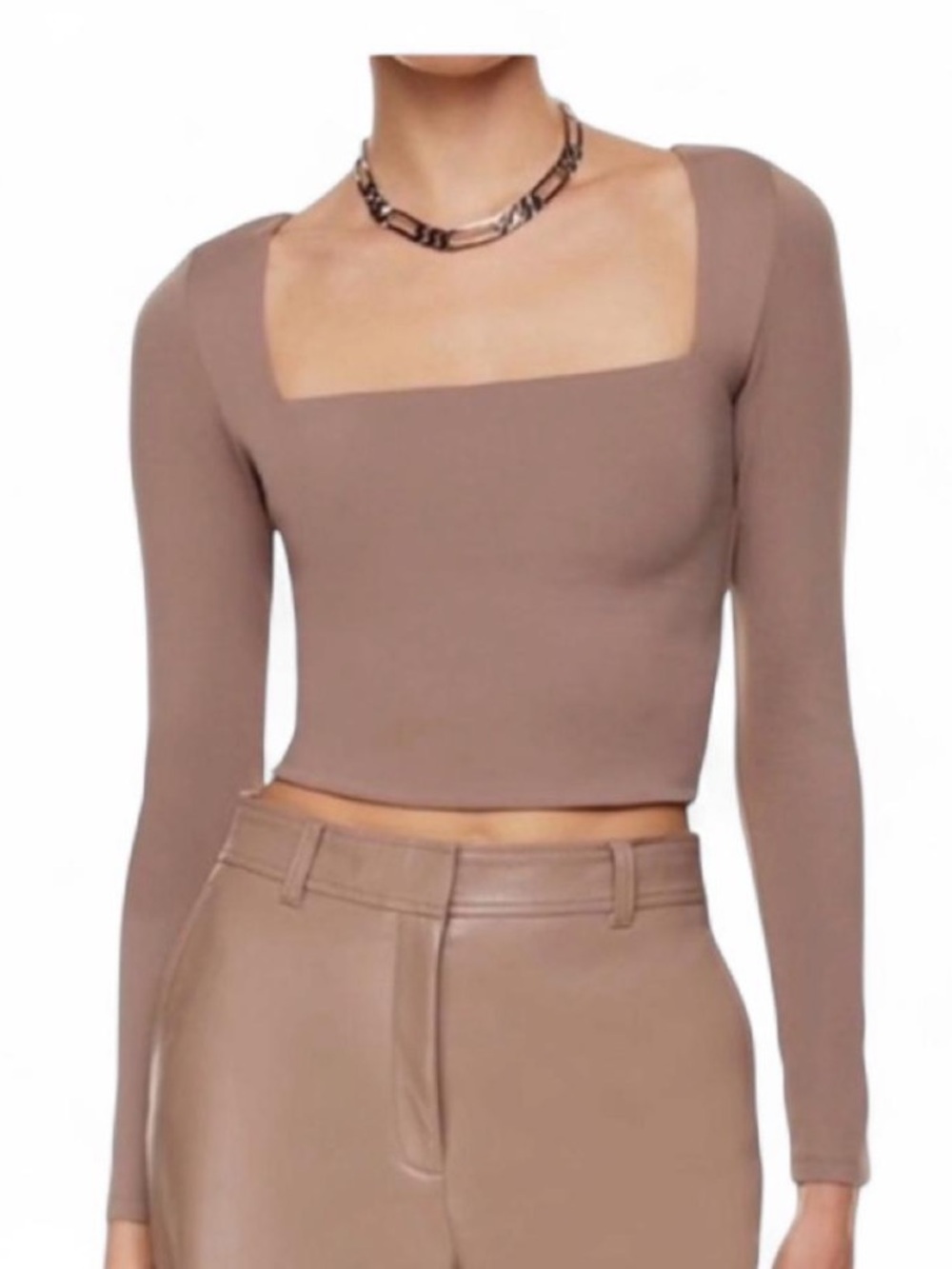 Aritzia square neck long sleeve top (S)